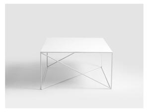 Bijeli stolić za kavu CustomForm Memo, 100 x 100 cm