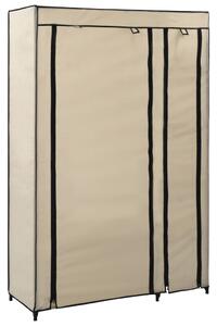 VidaXL Sklopivi ormar od tkanine 110 x 45 x 175 cm krem