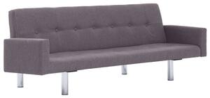 VidaXL 282226 Sofa Bed with Armrest Taupe Polyester