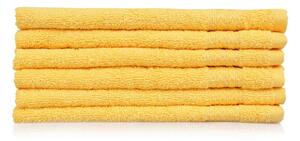 Set od 6 žutih pamučnih ručnika Madame Coco Lento Amarillo, 30 x 50 cm