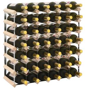 VidaXL Stalak za vino za 42 boce od masivne borovine