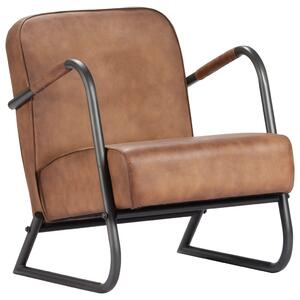 VidaXL 282901 Relax Armchair Light Brown Real Leather