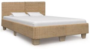 VidaXL Ručno tkani okvir za krevet od pravog ratana 140 x 200 cm