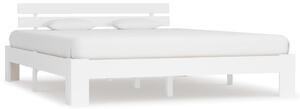 VidaXL Okvir za krevet od masivne borovine bijeli 180 x 200 cm