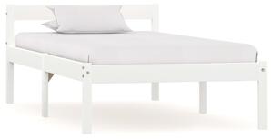 VidaXL Okvir za krevet od masivne borovine bijeli 100 x 200 cm