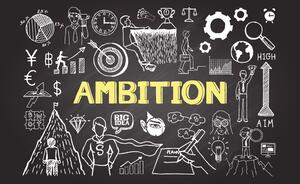 Tapeta motivacijska ploča - Ambition