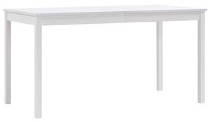 VidaXL Blagavaonski stol bijeli 140 x 70 x 73 cm od borovine