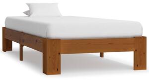 VidaXL Okvir za krevet od masivne borovine svjetlosmeđi 100 x 200 cm