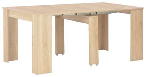 VidaXL Produživi blagovaonski stol boja hrasta sonome 175 x 90 x 75 cm