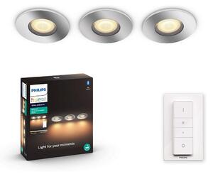 Philips - SET 3x LED Prigušiva svjetiljka za kupaonicu 1xGU10/5W/230V IP44 + DU
