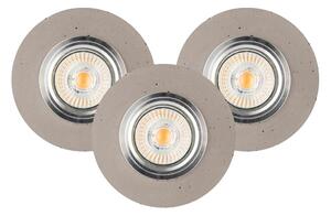 Spot-Light 2511336 - SET 3x LED Ugradbena svjetiljka VITAR 1xGU10/5W/230V