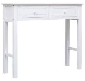 VidaXL Konzolni stol bijeli 90 x 30 x 77 cm drveni