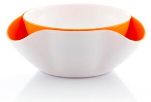 Set s 2 bijelo-narančaste zdjelice InnovaGoods