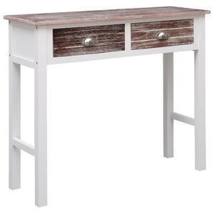 VidaXL Konzolni stol smeđi 90 x 30 x 77 cm drveni