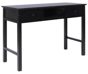 VidaXL Pisaći stol crni 110 x 45 x 76 cm drveni