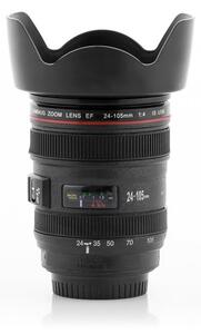 Crna multifunkcionalna putna šalica InnovaGoods Lens, 400 ml