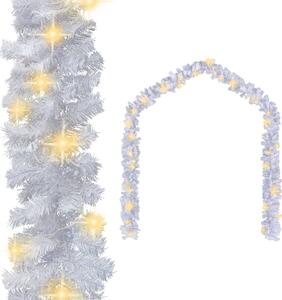 VidaXL Božićna girlanda s LED svjetlima 10 m bijela