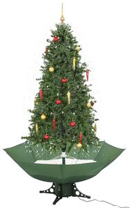 VidaXL Božićno drvce koje sniježi sa stalkom zeleno 190 cm