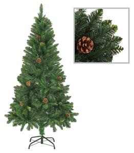 VidaXL Umjetno božićno drvce sa šiškama zeleno 150 cm