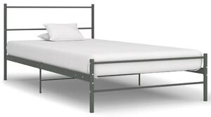 VidaXL Okvir za krevet sivi metalni 100 x 200 cm