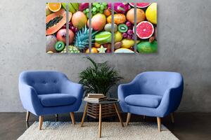 5-dijelna slika tropsko voće