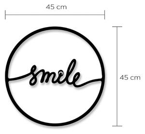 Zidna metalna dekoracija Smile, ⌀ 40 cm