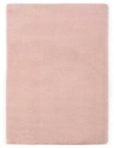VidaXL Tepih od umjetnog zečjeg krzna 160 x 230 cm blijedo ružičasti