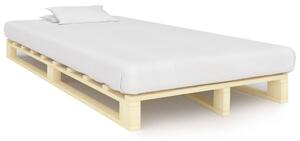 Okvir za krevet od paleta od masivne borovine 120 x 200 cm
