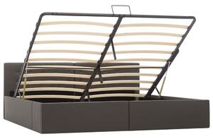 VidaXL Hidraulični okvir za krevet od umjetne kože sivi 180 x 200 cm