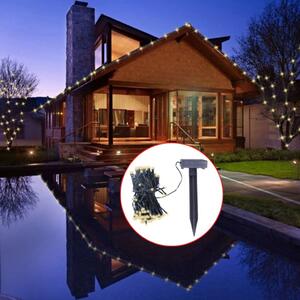 VidaXL LED solarna svjetleća traka toplo bijela božićna dekoracija