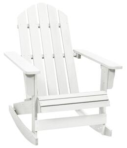VidaXL Vrtna stolica za ljuljanje drvena bijela