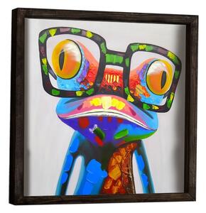 Dekorativna uokvirena slika Frog, 34 x 34 cm
