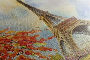 Slika Eiffelov toranj u pastelnim bojama