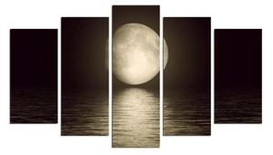 Višedijelna zidna slika Moon Over The River