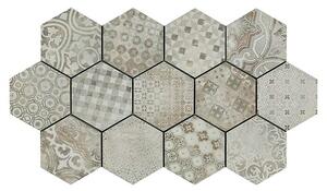 Marazzi Podna pločica Rewind Decoro Hexagon (18,2 x 21 cm, Mat)