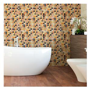 Set s 9 zidnih samoljepljivih naljepnica Ambiance Wall Decal Tiles Mosaics Sanded Grade, 15 x 15 cm