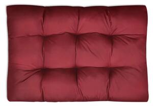 VidaXL Tapecirani jastuk za sjedalo pijesak crveni 120 x 80 x 10 cm