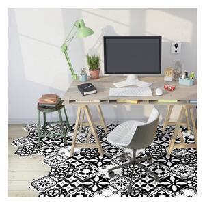 Set od 10 podnih samoljepljivih naljepnica Ambiance Floor Stickers Hexagons Manoela, 40 x 90 cm