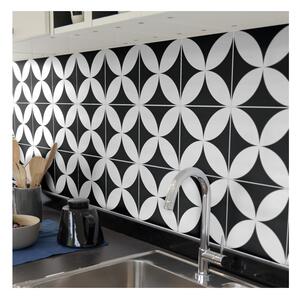 Set od 9 zidnih samoljepljivih naljepnica Ambiance Wall Decal Tiles Enzo, 10 x 10 cm