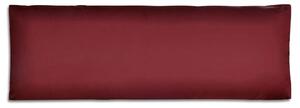 VidaXL Tapecirani jastuk za naslon sjedala vino crveni 120 x 40 x 10 cm