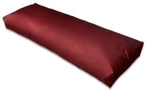 VidaXL Tapecirani jastuk za naslon sjedala vino crveni 120 x 40 x 10 cm
