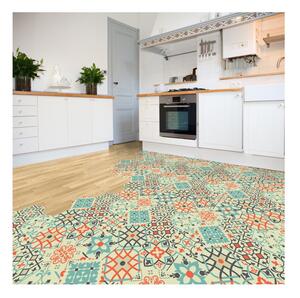 Set od 10 podnih samoljepljivih naljepnica Ambiance Floor Stickers Hexagons Lieva, 40 x 90 cm