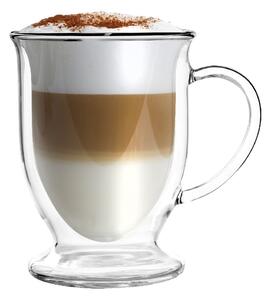 Set od 2 šalice za caffe latte, s dvostrukim staklenim stijenkama Vialli Design, 250 ml