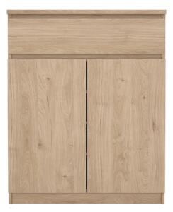 Komoda u dekoru hrasta u prirodnoj boji 80x100x40 cm Naia – Tvilum
