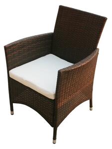 VidaXL Vrtne stolice 2 kom od poliratana smeđe