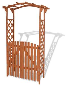 VidaXL Luk za Vrtna Vrata Masivno Drvo 120x60x205 cm