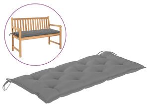 VidaXL Jastuk za vrtnu klupu sivi 120 x 50 x 7 cm od tkanine