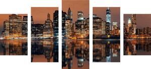 5-dijelna slika grad Manhattan