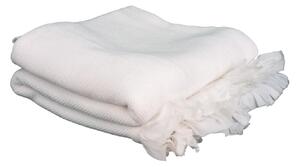 Pamučni prekrivač Waffle Anita - Bijela - 150x250 cm