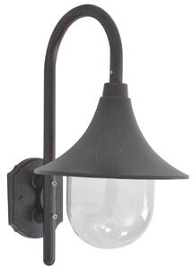 VidaXL Vrtna zidna svjetiljka E27 42 cm aluminijska brončana